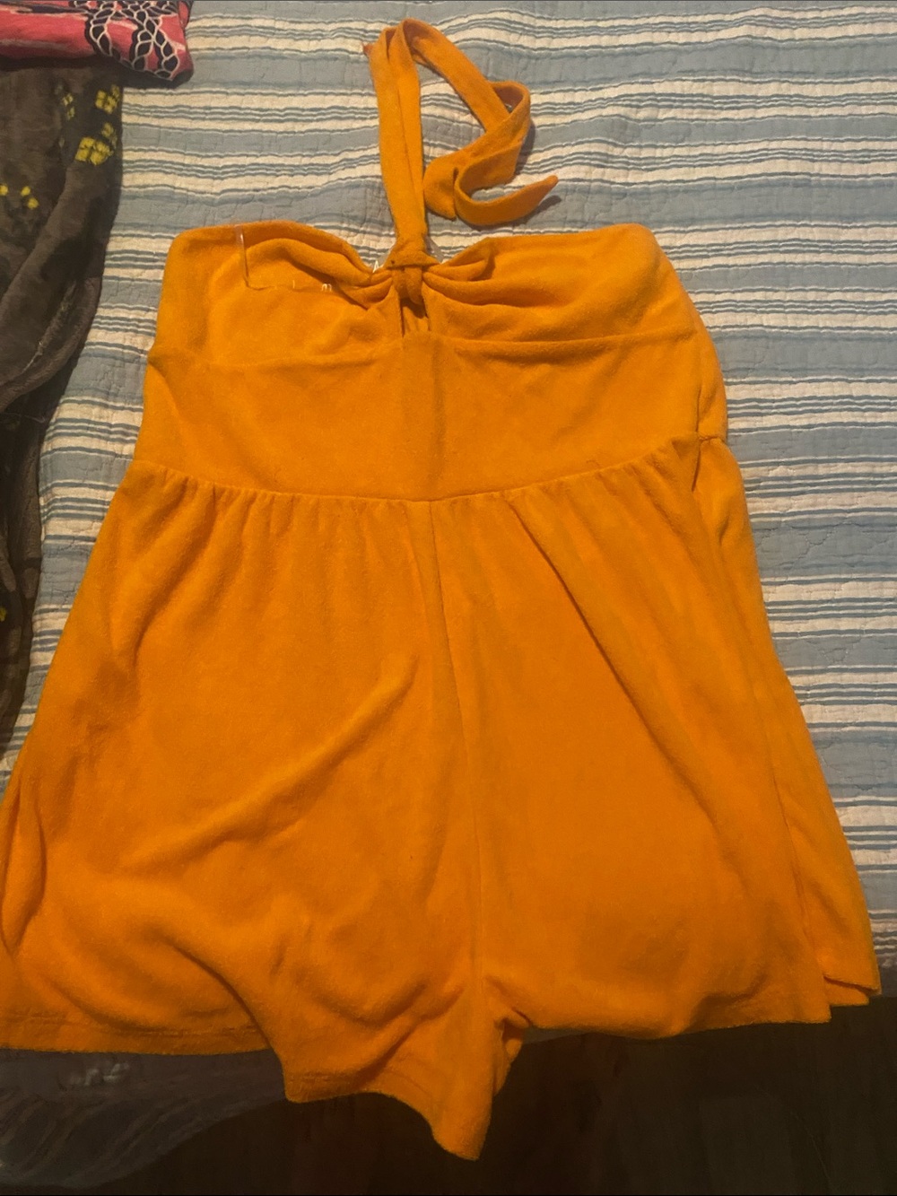 Women's Halter Romper Shorts in orange 🍊